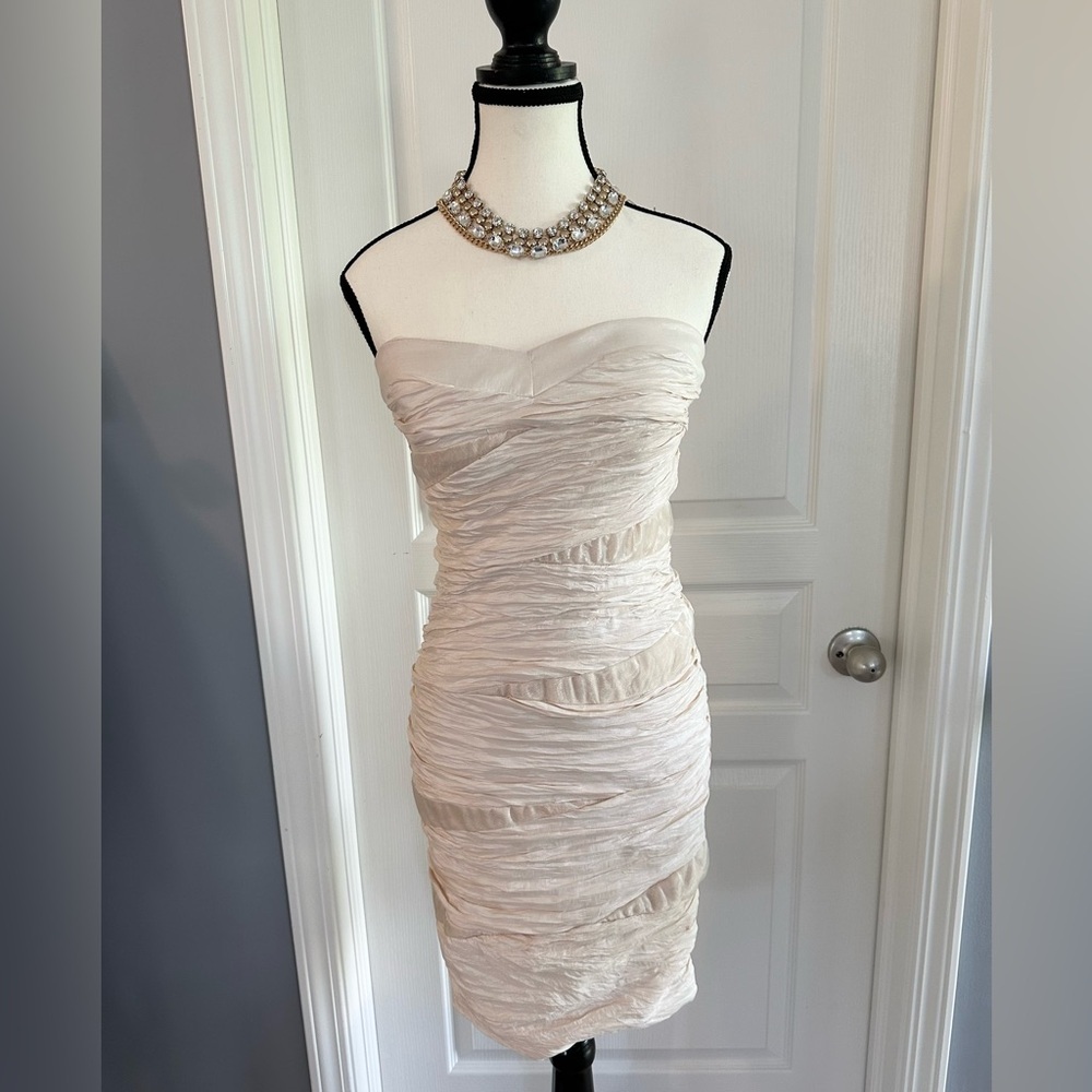 Romeo & Juliet Couture Nude Strapless Dress - Fomal / Informal - Juniors Large